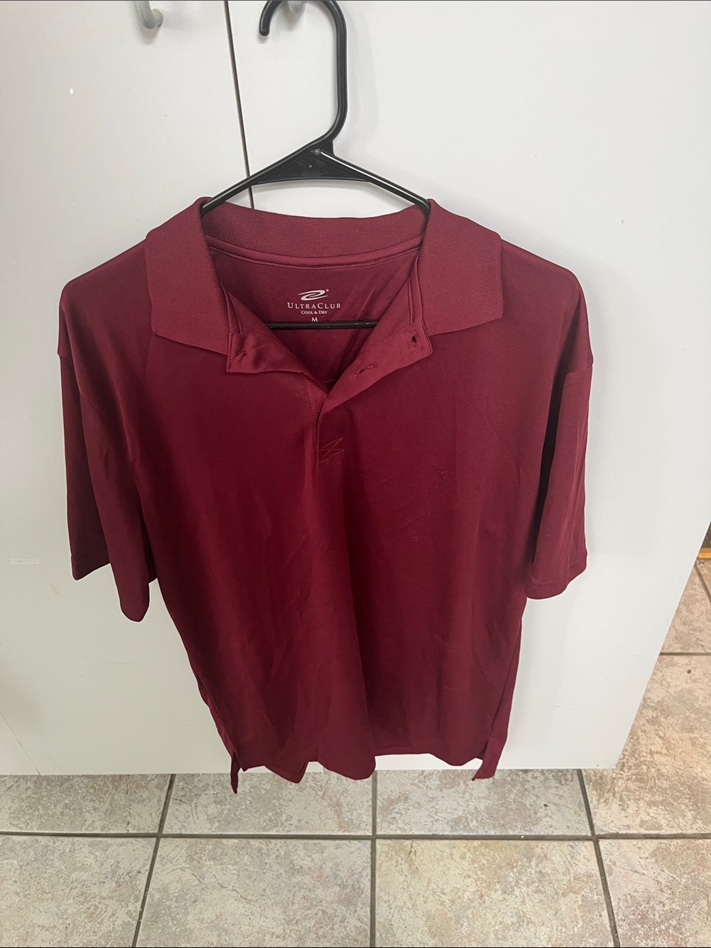 Ultraclub Men's Deep Maroon Polo Shirt
